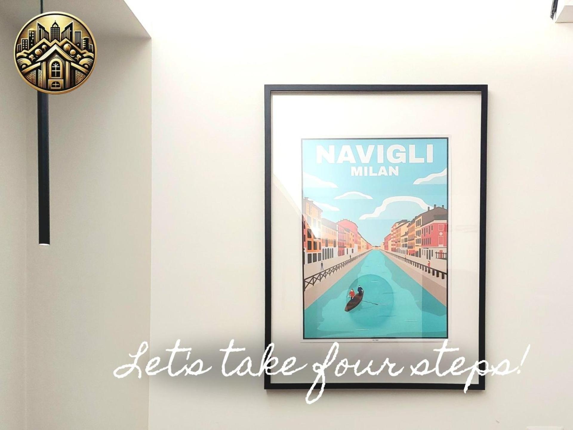 Navigli-San Babila New Studio Attico Balcone Aria Milan Bagian luar foto